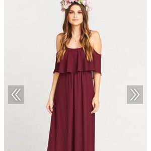 Show Me Your MuMu Caitlin Ruffle Maxi Dress